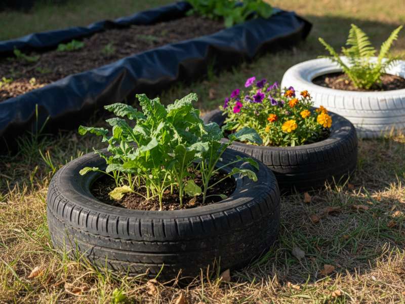 การปลูกพืชในยางรถยนต์เก่า มีผลเสียอะไรบ้าง? product picture